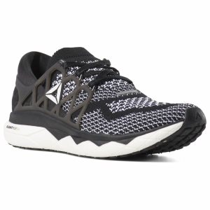 Reebok Custom Floatride Run Laufschuhe Damen - Schwarz/Weiß - DE 832-LJQ